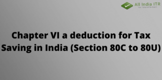 Chapter Via deduction for Tax Saving in India (Section 80C to 80U)