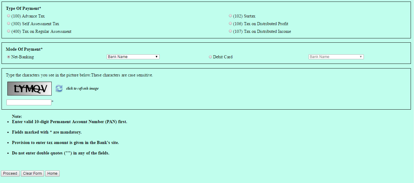 Challan 280 Form part 2